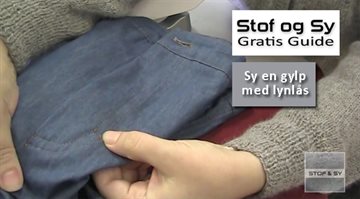 Sy en gylp med lynlås - gratis guide fra Stof og Sy